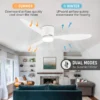 Ceiling Fan With Light, 6-speed choice.