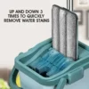 Flat Squeeze Mop with Bucket, Easy Wring, All-Purpose Floor Cleaning