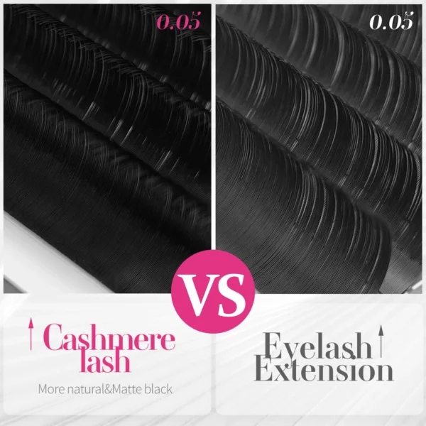 kf-S04bdb0f3fdcc4af69380b4d55bd0c665X ABONNIE Cashmere Individual Eyelash Extension Classic Lashes Extensions Trays Matte Black Soft Mink False Eyelashes