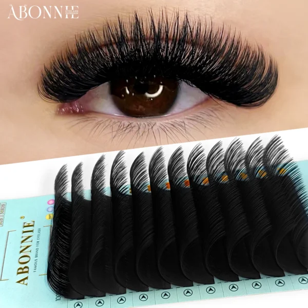 kf-S7e020ba661c848d0bb153a4df14edc59O ABONNIE Cashmere Individual Eyelash Extension Classic Lashes Extensions Trays Matte Black Soft Mink False Eyelashes