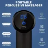 kf-Sef26d86dda9446f1ba1bc875c7aee045M Mini Muscle Massage Gun Protable Body Massager Deep Handheld Percussion Massager For Body Back And Neck Leg